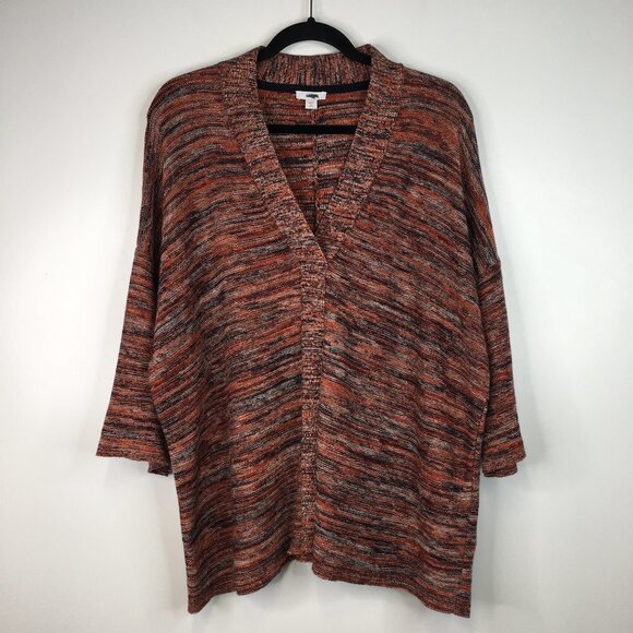 Pure Jill J.Jill Space Dyed V Neck Short Sleeve Sweater Size MP - Picture 1 of 12